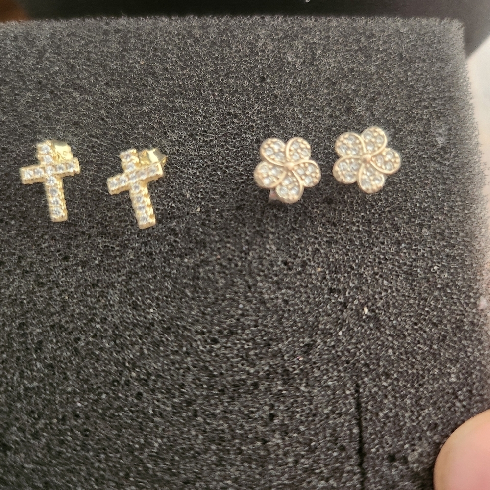 925 sterling silver 2 pairs